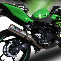 GPR exhaust compatible with  Kawasaki Ninja 400 2018-2022, M3 Inox , Homologated legal slip-on exhaust including removable db killer and link pipe 