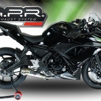 GPR exhaust compatible with  Kawasaki Ninja 650 2017-2020, Powercone Evo, full system exhaust legal for UK and non-EU countries including removable db killer 