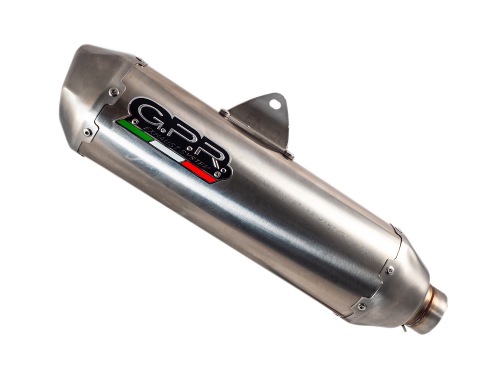 GPR exhaust compatible with  Gas Gas EC 450F 2024-2025, Pentacross Inox, Racing slip-on exhaust, including link pipe and removable db killer/spark arrestor 