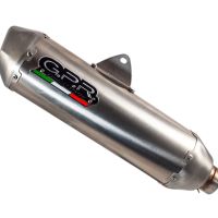 GPR exhaust compatible with  Gas Gas EC 450F 2024-2025, Pentacross Inox, Racing slip-on exhaust, including link pipe and removable db killer/spark arrestor 