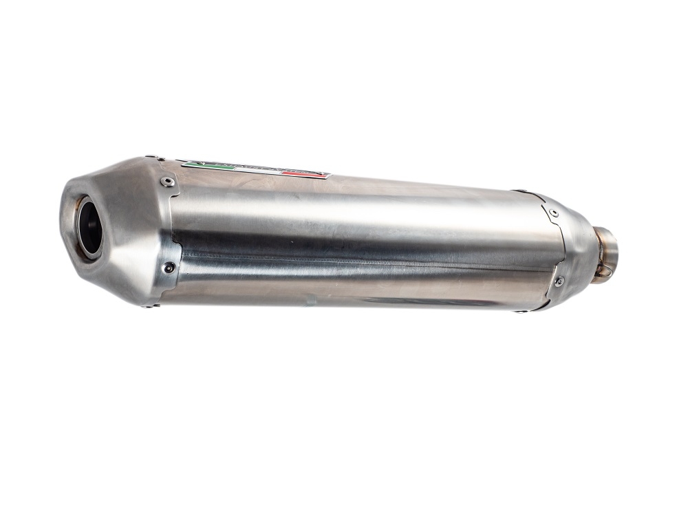 GPR exhaust compatible with  Can Am Outlander 850 2016-2023, PENTACROSS INOX, Homologated legal slip-on exhaust including removable db killer and link pipe 