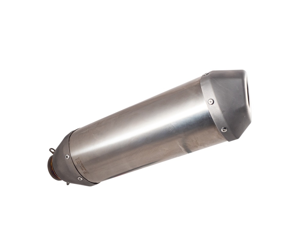 GPR exhaust compatible with  Gas Gas MC 450F 2024-2025, Pentacross FULL Titanium, Racing slip-on exhaust, including link pipe and removable db killer/spark arrestor 