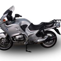 GPR exhaust compatible with  Bmw R 1150 Rt 2000-2006, Furore Nero, Homologated legal slip-on exhaust including removable db killer, link pipe and catalyst 