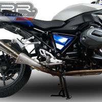 GPR exhaust compatible with  Bmw R 1200 Rs Lc 2015-2016, Powercone Evo, Homologated legal slip-on exhaust including removable db killer and link pipe 