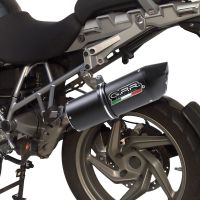 GPR exhaust compatible with  Bmw R 1200 Gs -Adventure 2013-2013, Albus Ceramic, Homologated legal full system exhaust, including removable db killer 