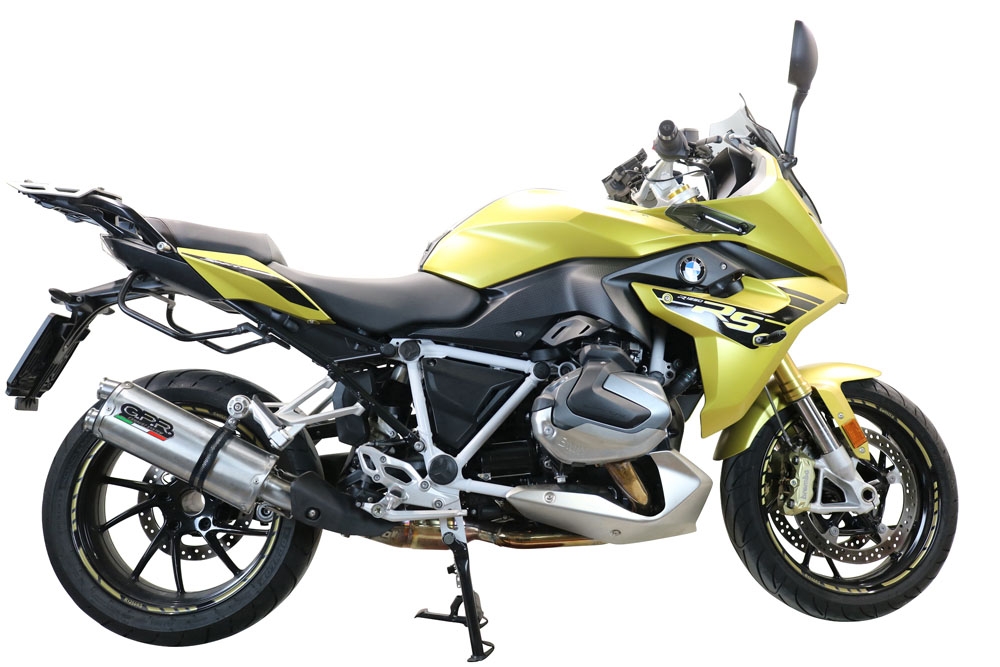 GPR exhaust compatible with  Bmw R 1250 R -Rs 2019-2020, Dual Inox, Homologated legal slip-on exhaust including removable db killer and link pipe 