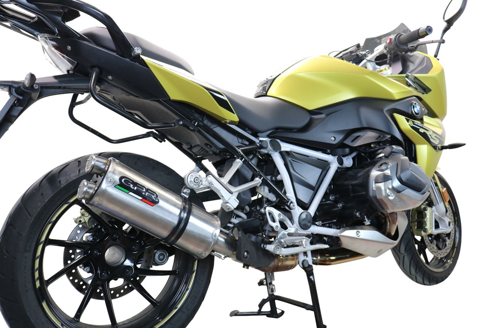 GPR exhaust compatible with  Bmw R 1250 R -Rs 2019-2020, Dual Inox, Homologated legal slip-on exhaust including removable db killer and link pipe 