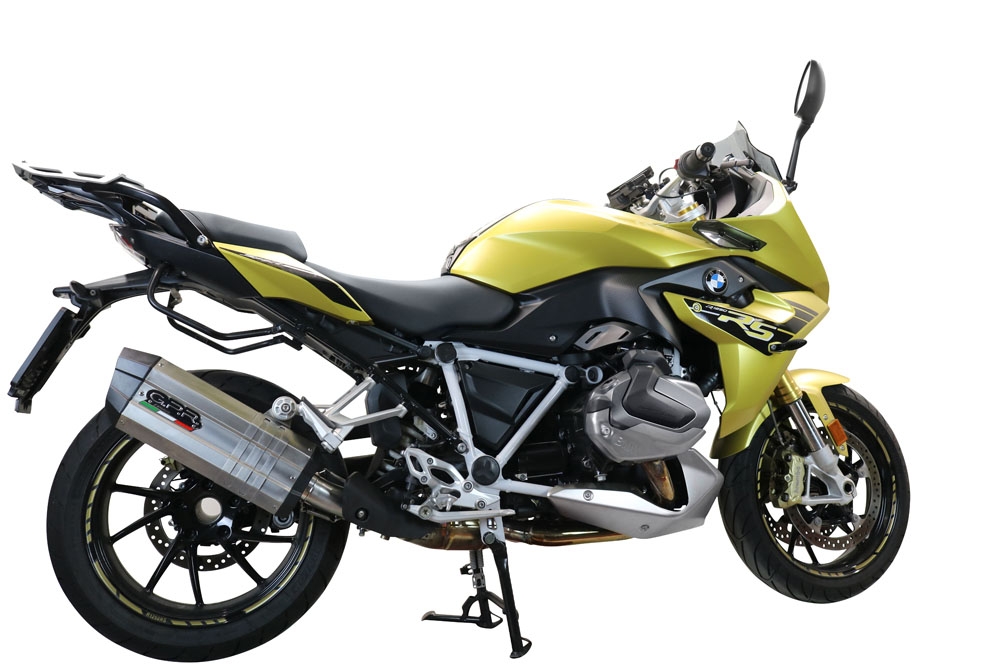 GPR exhaust compatible with  Bmw R 1250 R -Rs 2019-2020, Sonic Titanium, Homologated legal slip-on exhaust including removable db killer and link pipe 