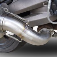 GPR exhaust compatible with  Aprilia Caponord 1200 2013-2016, Satinox, Homologated legal slip-on exhaust including removable db killer and link pipe 