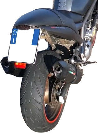 GPR exhaust compatible with  Cagiva V-Raptor 1000 2000-2002, Furore Nero, Dual Homologated legal slip-on exhaust including removable db killers and link pipes 