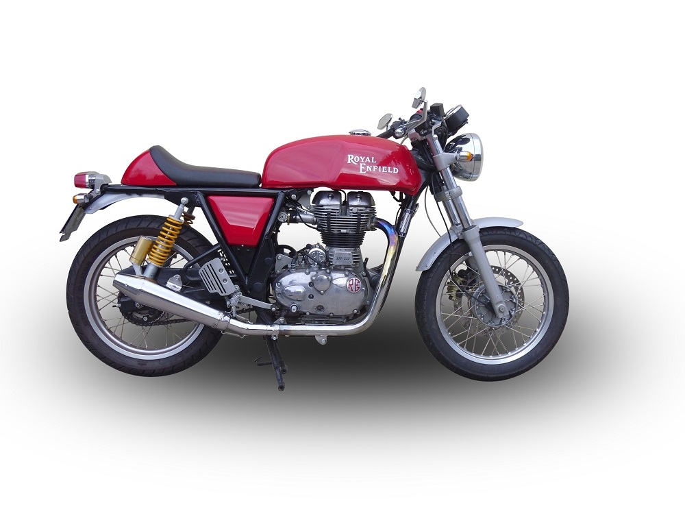 GPR exhaust compatible with  Royal Enfield Continental GT 535  2014-2016, Vintacone, Homologated legal slip-on exhaust including removable db killer, link pipe and catalyst 