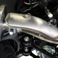 GPR exhaust compatible with  Royal Enfield Himalayan 410 Diam.36mm 2017-2020, Albus Ceramic, Slip-on exhaust legal for UK and non-EU markets including link pipe and removable db killer 