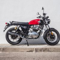 GPR exhaust compatible with  Royal Enfield Interceptor 650 2019-2020, Furore Evo4 Poppy, Dual slip-on exhaust legal for UK and non-EU countries including removable db killers and link pipes 