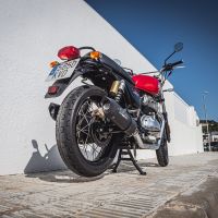 GPR exhaust compatible with  Royal Enfield Continental 650 2021-2024, Furore Evo4 Nero, Dual slip-on exhaust legal for UK and non-EU countries including removable db killers and link pipes 