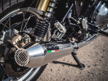 GPR exhaust compatible with  Lambretta Lambretta 125 - 150 Milano  2012-2014, Ultracone lucido, Homologated legal full system exhaust, including removable db killer 