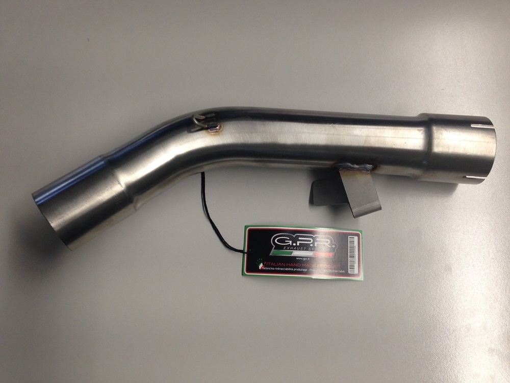 GPR exhaust compatible with  Bmw R 1200 St -Rt 2003-2008, Furore Nero, Homologated legal slip-on exhaust including removable db killer and link pipe 