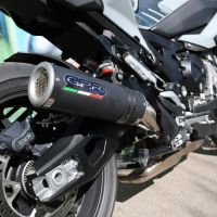 GPR exhaust compatible with  Bmw S 1000 XR -M  2020-2024, M3 Black Titanium, Homologated legal slip-on exhaust including removable db killer and link pipe 