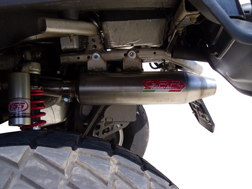 GPR exhaust compatible with  Can Am Outlander 800 XMR 2012-2016, Deeptone Atv, Homologated legal slip-on exhaust including removable db killer and link pipe 