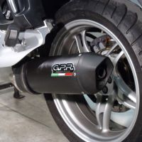 GPR exhaust compatible with  Bmw R 1150 Rt 2000-2006, Furore Nero, Homologated legal slip-on exhaust including removable db killer, link pipe and catalyst 