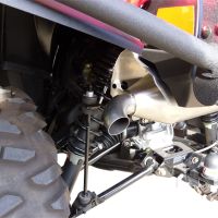 GPR exhaust compatible with  Polaris Sportsman Xp 850 - Xp 850 Forest 2010-2014, Power Bomb, Homologated legal slip-on exhaust including removable db killer and link pipe 