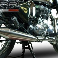 GPR exhaust compatible with  Royal Enfield Classic - Bullet Efi 500 2009-2016, Vintacone, Homologated legal slip-on exhaust including removable db killer, link pipe and catalyst 