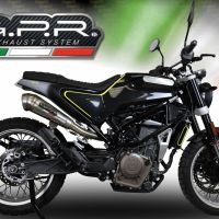 GPR exhaust compatible with  Husqvarna Svartpilen 401 2018-2019, Powercone Evo, Homologated legal Mid-full system exhaust, including removable db killer and catalyst  