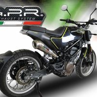 GPR exhaust compatible with  Husqvarna Svartpilen 401 2018-2019, Powercone Evo, Homologated legal Mid-full system exhaust, including removable db killer and catalyst  