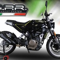 GPR exhaust compatible with  Husqvarna Svartpilen 401 2018-2019, Decatalizzatore, Decat pipe 