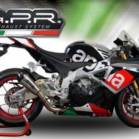 GPR exhaust compatible with  Aprilia Rsv4 1000 2015-2016, Gpe Ann. titanium, Homologated legal slip-on exhaust including removable db killer, link pipe and catalyst 