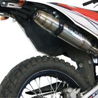 GPR exhaust compatible with  Beta RR 125 Enduro Lc 4t 2010-2018, Deeptone Inox, Homologated legal slip-on exhaust including removable db killer and link pipe 