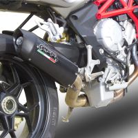 GPR exhaust compatible with  Mv Agusta F3 800 2017-2020, GP Evo4 Poppy, Homologated legal slip-on exhaust including removable db killer, link pipe and catalyst 