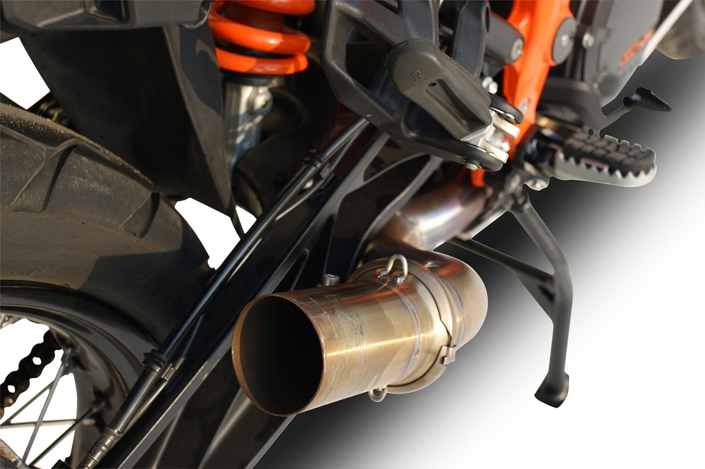 GPR exhaust compatible with  Ktm LC 8 Super Adventure 1290 - S - R - T 2017-2020, Decatalizzatore, Decat pipe 