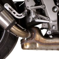 GPR exhaust compatible with  Honda Cb 1000 R  2008-2014, Satinox , Homologated legal slip-on exhaust including removable db killer and link pipe 