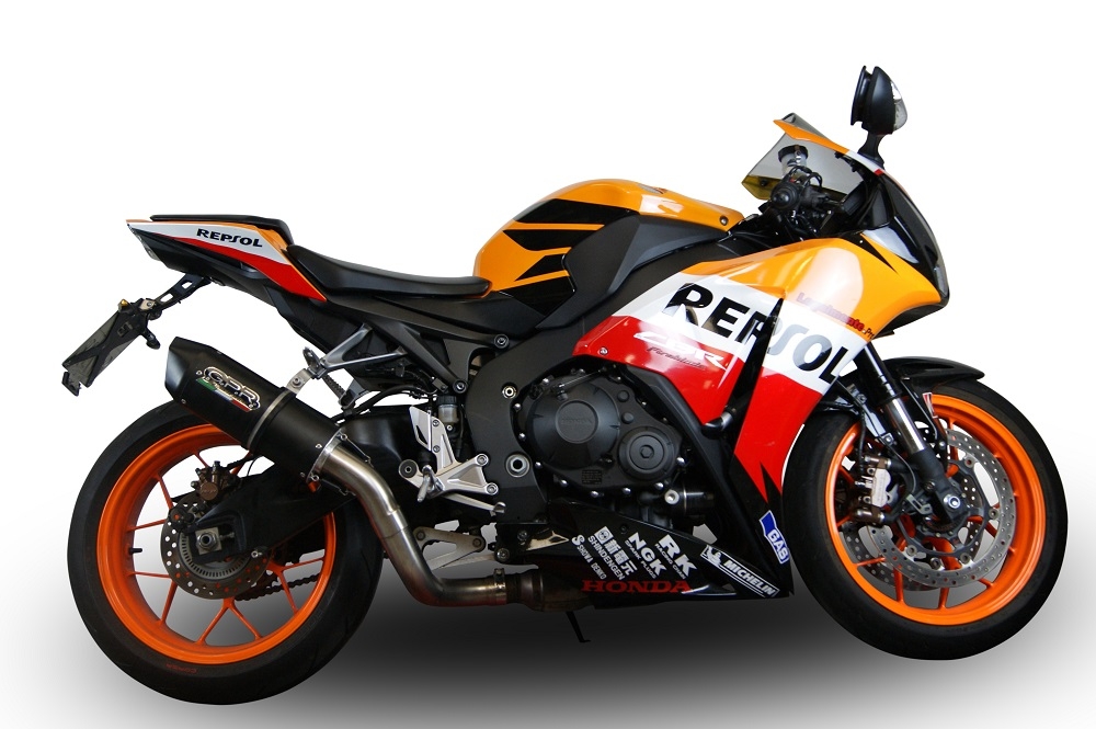 GPR exhaust compatible with  Honda Cbr 1000 Rr 2014-2016, Furore Poppy, Racing slip-on exhaust including link pipe 