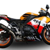 GPR exhaust compatible with  Honda Cbr 1000 Rr 2014-2016, Furore Poppy, Racing slip-on exhaust including link pipe 