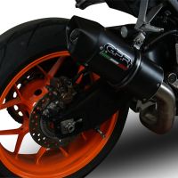 GPR exhaust compatible with  Honda Cbr 1000 Rr 2014-2016, Furore Nero, Homologated legal slip-on exhaust including removable db killer and link pipe 