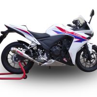 GPR exhaust compatible with  Honda Cbr 500 R 2012-2016, Powercone Evo, Homologated legal slip-on exhaust including removable db killer and link pipe 