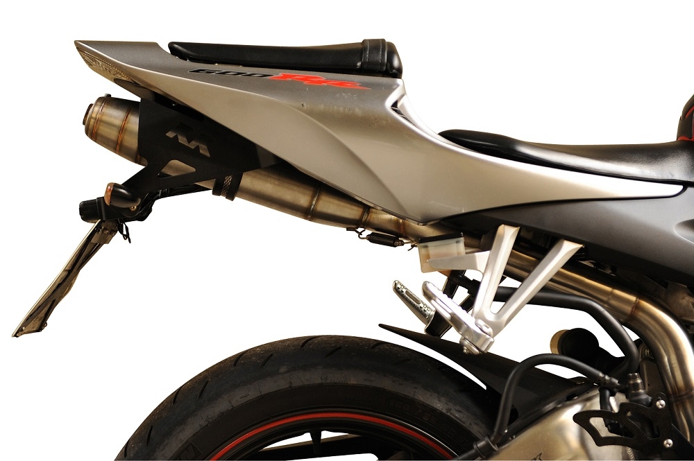 GPR exhaust compatible with  Honda Cbr 600 Rr  2007-2018, Deeptone Inox, Homologated legal slip-on exhaust including removable db killer and link pipe 