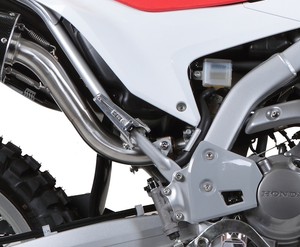 GPR exhaust compatible with  Honda Crf 250 M 2013-2016, Satinox, Homologated legal slip-on exhaust including removable db killer, link pipe and catalyst 