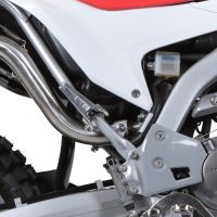 GPR exhaust compatible with  Honda Crf 250 M 2013-2016, Satinox, Homologated legal slip-on exhaust including removable db killer, link pipe and catalyst 