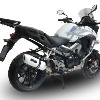 GPR exhaust compatible with  Honda Vfr 800 X Crossrunner 800  2011-2014, Albus Ceramic, Homologated legal slip-on exhaust including removable db killer and link pipe 