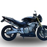 GPR exhaust compatible with  Honda Hornet Cb 600 F 2003-2006, Deeptone Inox, Homologated legal slip-on exhaust including removable db killer and link pipe 