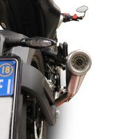 GPR exhaust compatible with  Husqvarna Svartpilen 701 2018-2020, Powercone Evo, Homologated legal slip-on exhaust including removable db killer and link pipe 