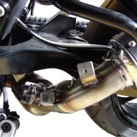 GPR exhaust compatible with  Husqvarna Nuda 900 - Nuda 900 R 2012-2013, Albus Ceramic, Homologated legal slip-on exhaust including removable db killer and link pipe 