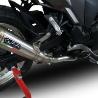 GPR exhaust compatible with  Kawasaki Versys-X 300 2022-2023, Powercone Evo, Homologated legal slip-on exhaust including removable db killer, link pipe and catalyst 