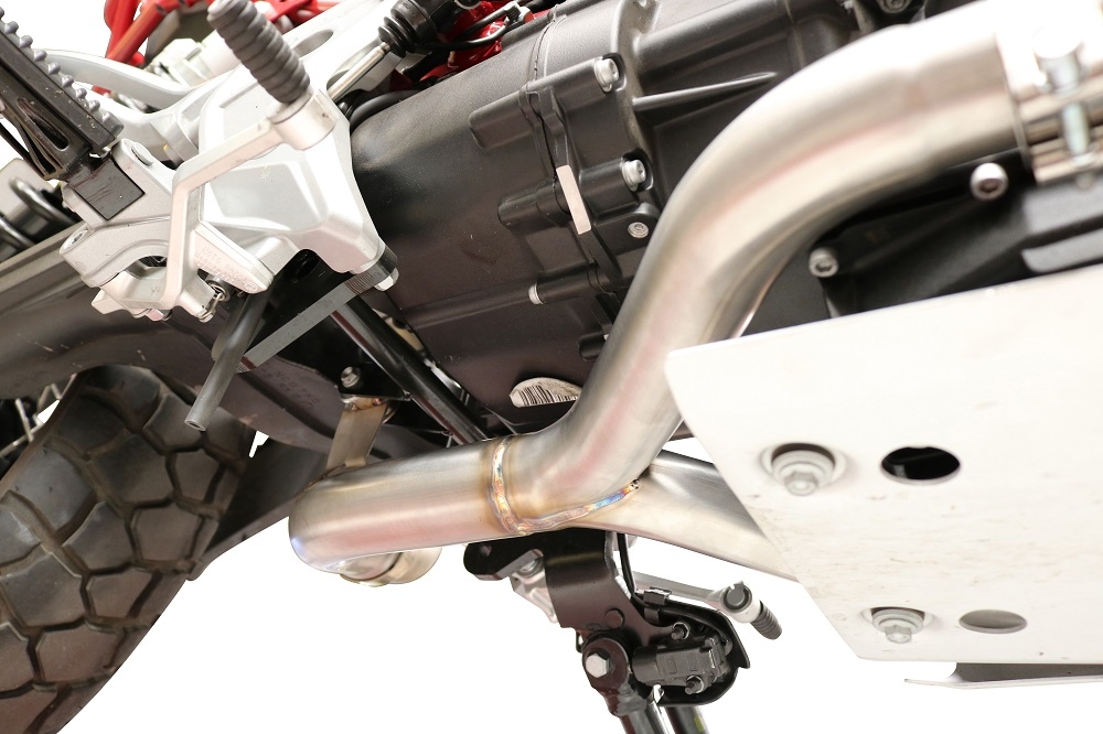 GPR exhaust compatible with  Moto Guzzi V85 TT 2019-2020, Decatalizzatore, Decat pipe 