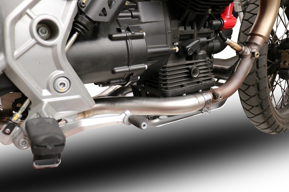 GPR exhaust compatible with  Moto Guzzi V85 TT 2019-2020, Decatalizzatore, Decat pipe 