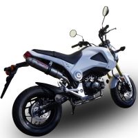 GPR exhaust compatible with  Honda Msx - Grom 125  2018-2020, Deeptone Inox, Homologated legal full system exhaust, including removable db killer and catalyst 