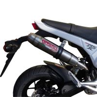 GPR exhaust compatible with  Honda Msx - Grom 125  2013-2017, Deeptone Inox, Homologated legal slip-on exhaust including removable db killer and link pipe 