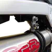 GPR exhaust compatible with  Honda Msx - Grom 125  2013-2017, Deeptone Inox, Homologated legal slip-on exhaust including removable db killer and link pipe 